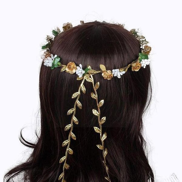 

decorative flowers & wreaths 10m golden color and silver rattan artificial fake decoration leaf wedding garland vine leaves foliagewreath k6