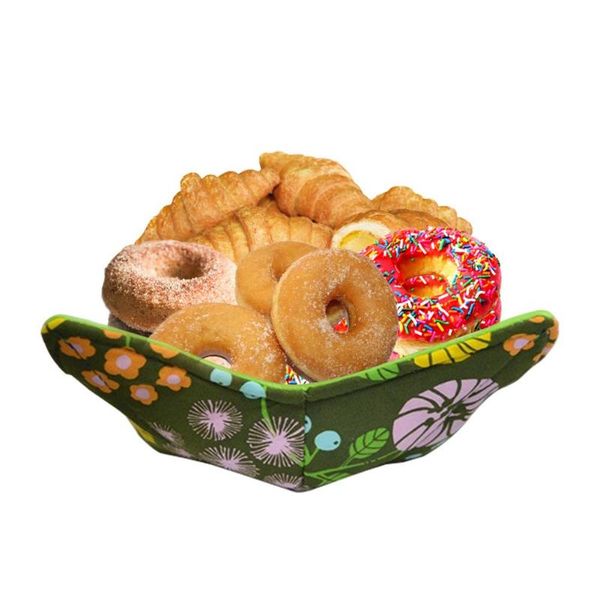

mats & pads fiber microwave oven bowl mat tray insulation bread basket kitchen and cold bowls holder home gadgets
