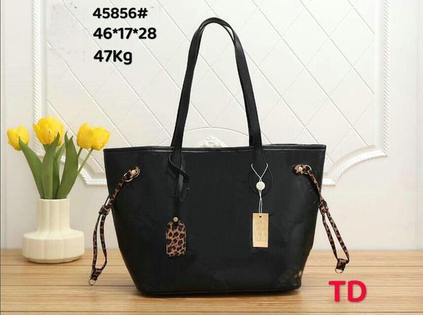 

designers leather handbags women shoulder bags with wallet female mother package composite bag purse lady totes 45856# 46x17x28cm