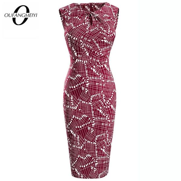 

casual dresses women summer sleeveless twist keyhole slim office lady pencil dress eb638, Black;gray