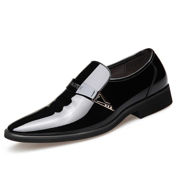 

dress shoes men classic spring leather comfortable luxury fashion formal #ms8116122, Black
