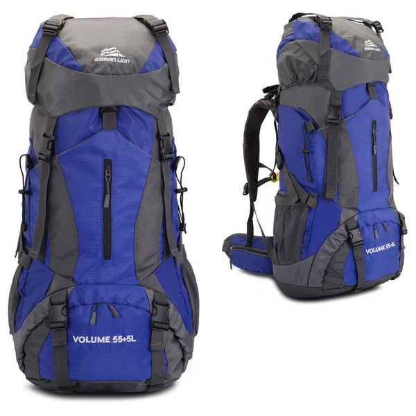 

outdoor hiking backpack men's 60l waterproof and wear-resistant multifunctional camping bag bags