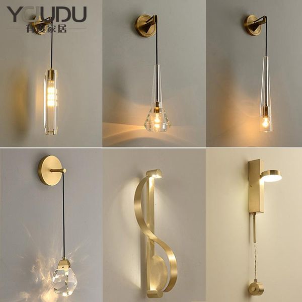 

nordic led glass ball bathroom light mirror wall lampara pared home deco beside lamp bedroom lamps