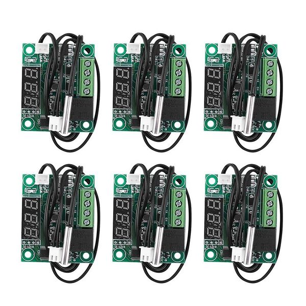 

smart home control 6pcs w1209 digital thermostat temperature controller boards -50-110 celsius electronic switch module