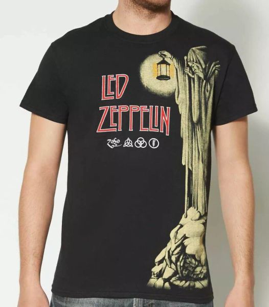 

led zeppelin hermit t-shirt nwt licensed & official, White;black