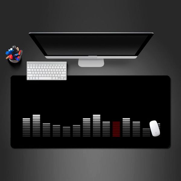 

mouse pads & wrist rests sound wave pad washable edge lock game players novel playing lapkeyboard large desk mats