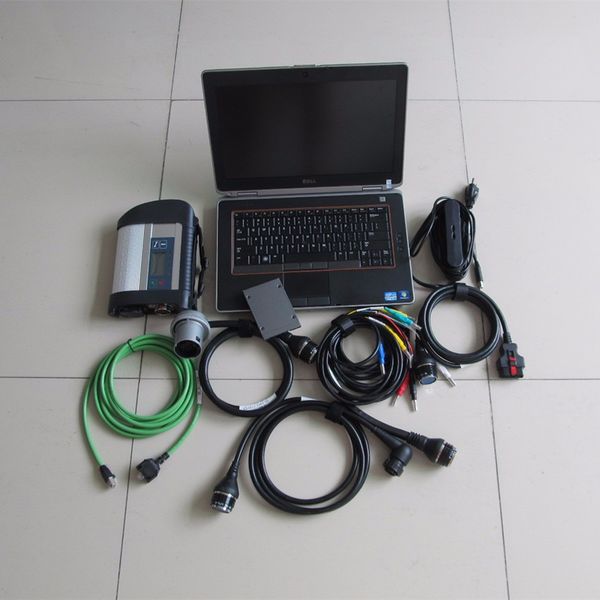 MB Star C4 Scanner, Diagnose- und Codierungstool, SD-Verbindung, WLAN, SSD mit Laptop, D630, Toughbook, RAM, 4G, für Autos, LKWs, gebrauchsfertig