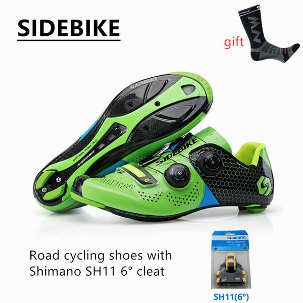 

sidebike road bike cycling shoes men and women breathable wear-resistant running footwear, Black