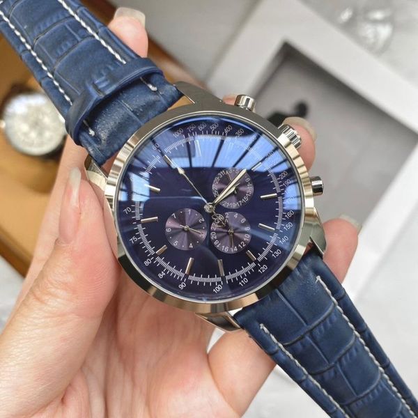 

wristwatches 2021 men automatic self wind mechanical watches stainless steel black brown blue leather sstrap watch, Slivery;brown