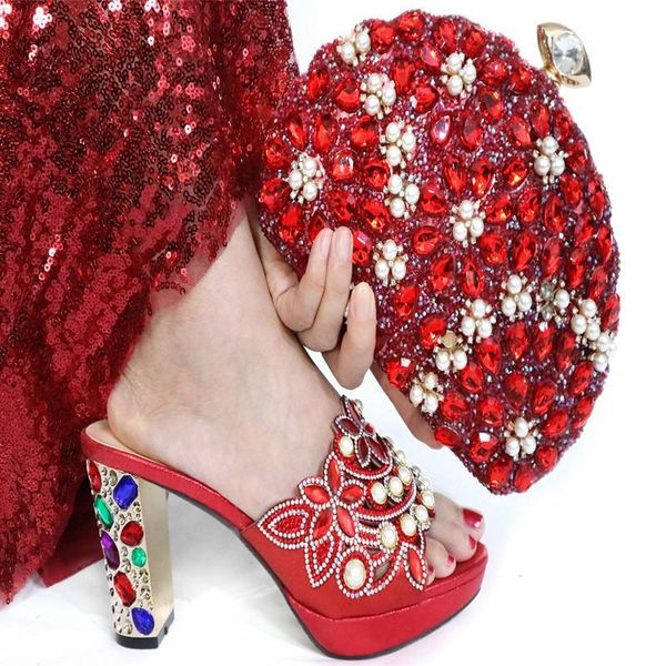 

dress shoes arrival fashion pearl woman and bag set italian summer pumps 8.5cm for wedding, Black