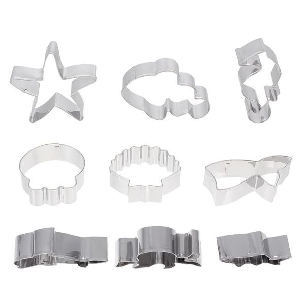 

baking moulds 9pcs lovely marine themed cookie mold stainless steel