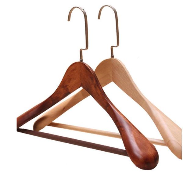 

hangers & racks 3pcs/lot men/woman wide shoulder hanger vintage wood coat suit