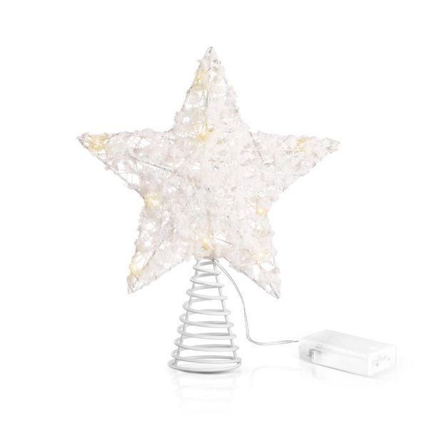

christmas decorations unomor 20 x 24 tree er star with led string lights for home party decoration (white)