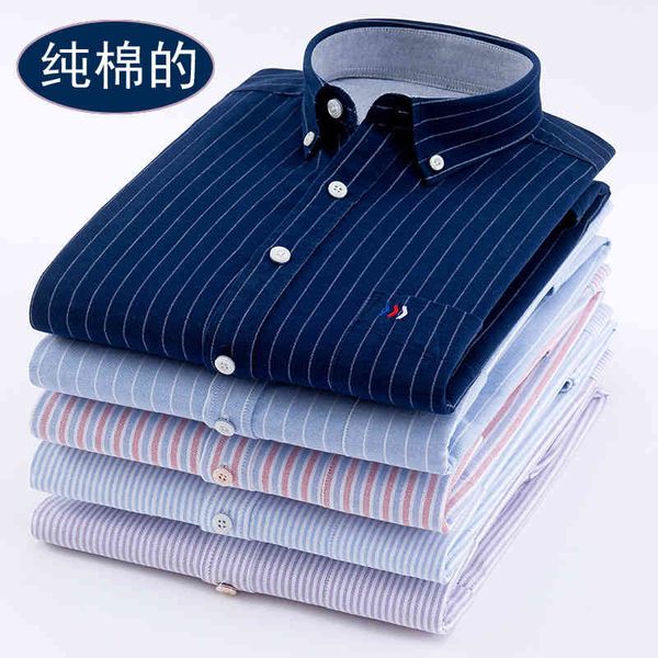 

high end cotton men's shirt casual oxford spinning long sleeve, White;black