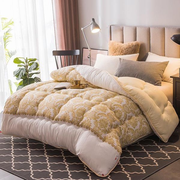 

comforters & sets wool and cotton blended fabric filled with warmth silky winter two-color quilt double bed household full-size