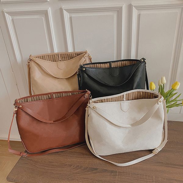 

larger capacity designer handbag for women tote purse ladies shoulder crossbody bags female totes purses cross body 2 straps