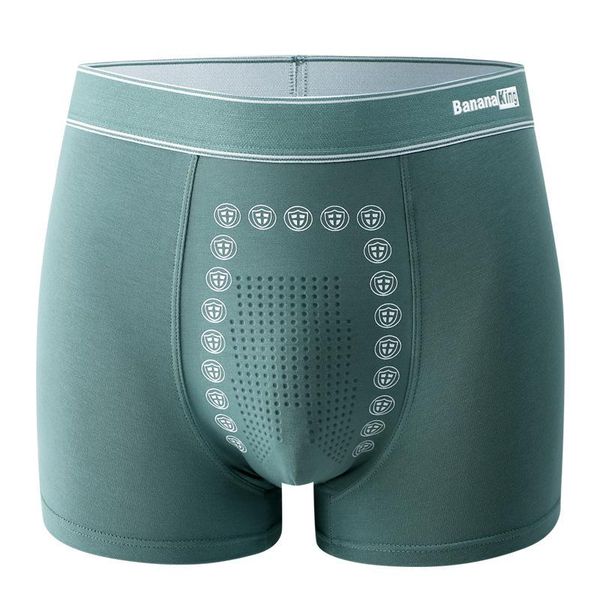 

underpants men boxer shorts underwear men's breathable anti-bacterial boxers homme male cotton u bulge pouch panties cuecas, Black;white