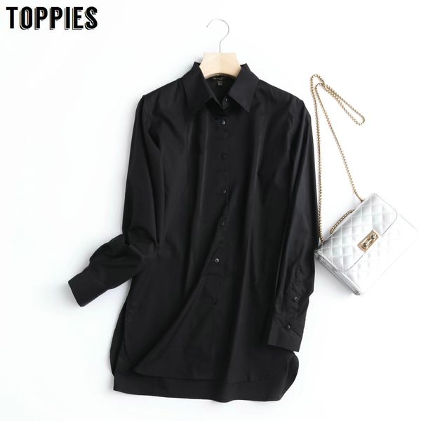 

ies new women black blouse base long sleeve blouses blusas mujer 210412, White