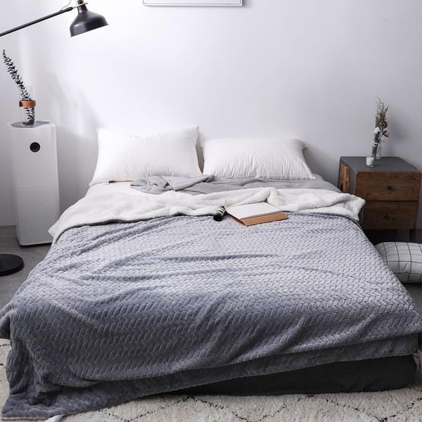 

blankets soft thick ab double-sided throw blanket manta coral fleece flannel sofa/couch bed/airplane/car travel children baby warm sheet