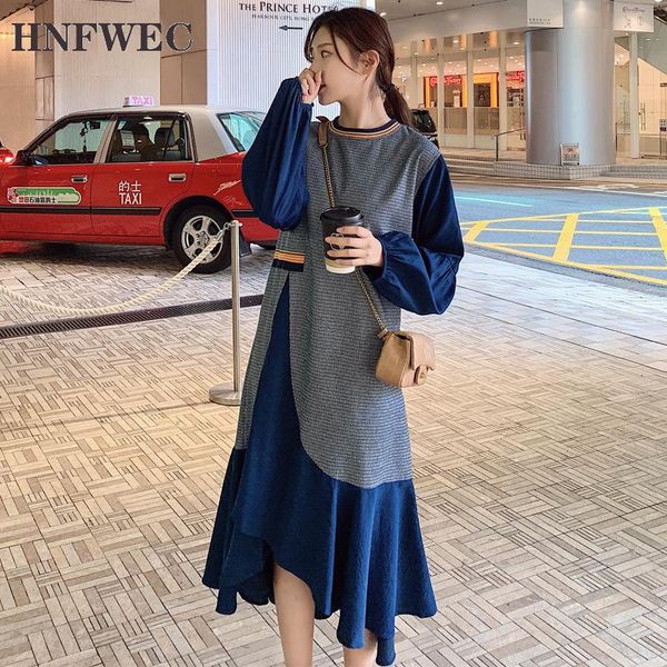 

casual dresses 2021 spring and autumn fashion women dress cotton plaid ladies long sleeve clothing z844, Black;gray