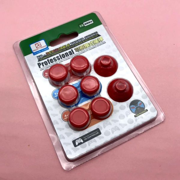 

game controllers & joysticks 8 pcs colorful thumb stick grips cover thumbstick caps for xbox one / s gamepad games controlller accessories