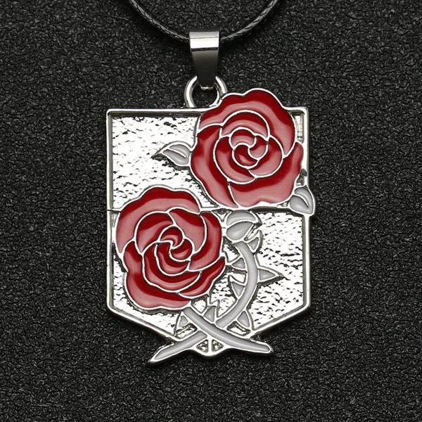 

necklace attack on titan wings of om eren scout stationary guard trainee squad pendant anime jewelry snapbacks, Silver