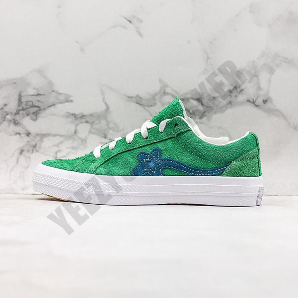 

2019 fashion flower tyler the creator x one star ox golf le fleur fashion designer sneakers casual cavas shoes 2 lacesdust bag
