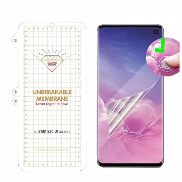 

unbreakable tpu soft hydrogel flexible film phone screen protector for iphone 13 12 11 pro max xs xr 8 samsung s8 s9 s10 s20 fe s21 s22 ultr