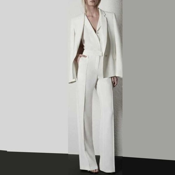 

customize skyesky women suit clothes formal ladies elegant office sets tuxedos work wear suit pants blazer 210930, White