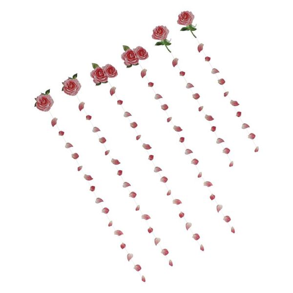 

nail gel 6pcs valentine's day decorative pendants creative party decors backdrop props, Red;pink