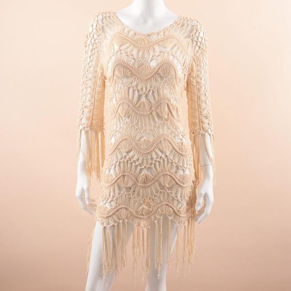 

women's swimwear crochet blouse beach coverup hollow, White;black