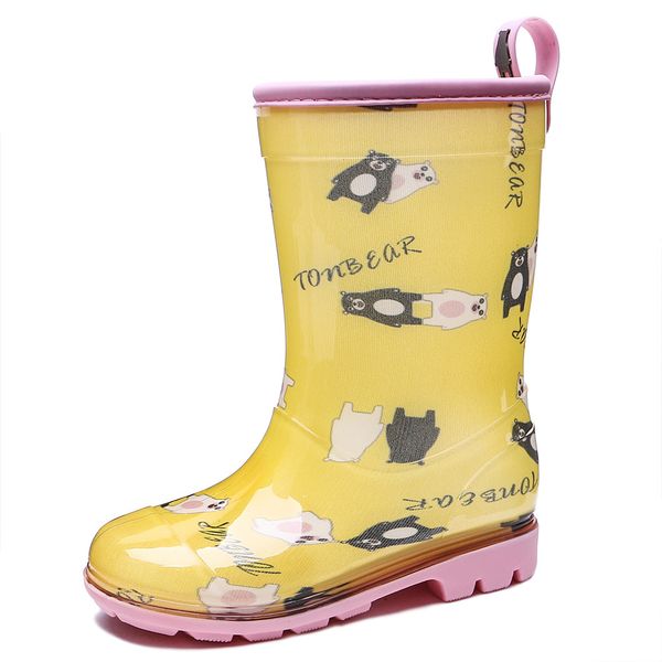 

cartoon girls' rain sho and boots