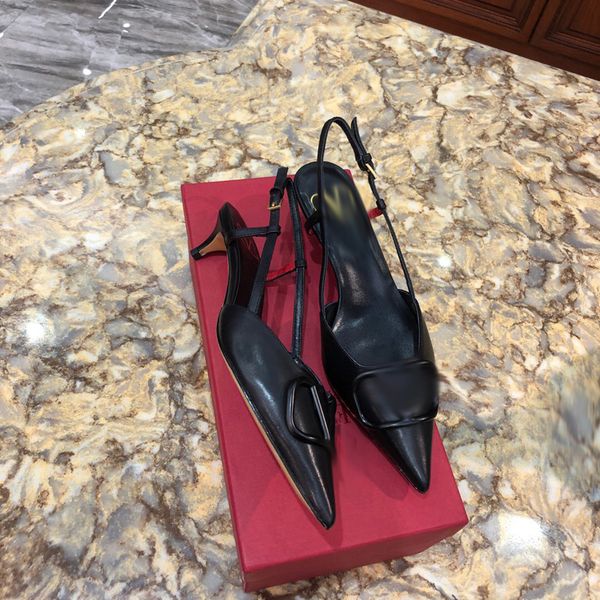 

2021 good quality fashion women luxurys designers shoes designer sandals womens luxury high heels sandal dress shoess with box size 35-41 -h, Black