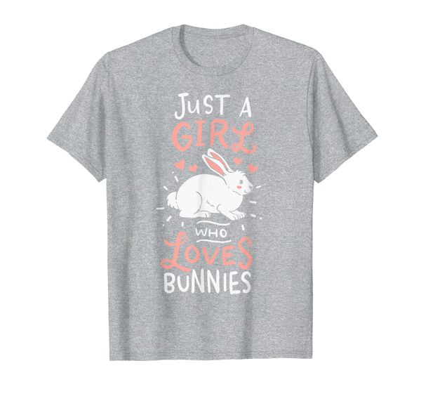 

rabbits just a girl who loves bunnies t-shirt, White;black