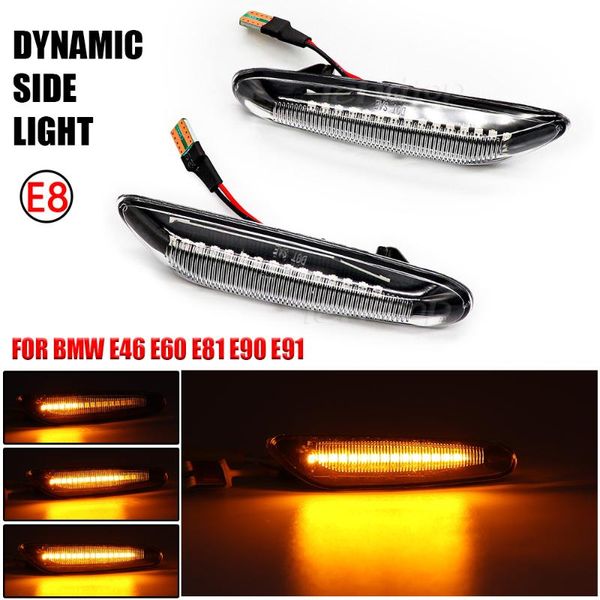 

dynamic led blinker turn light side marker lamps indicator bulb car assessories for e90 e91 e92 e93 e60 e87 e82 e61 emergency l lights