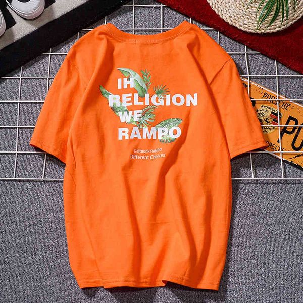 

men's summer round neck korean fashion loose short sleeve clothes lovers' t-shirt plus large size, White;black