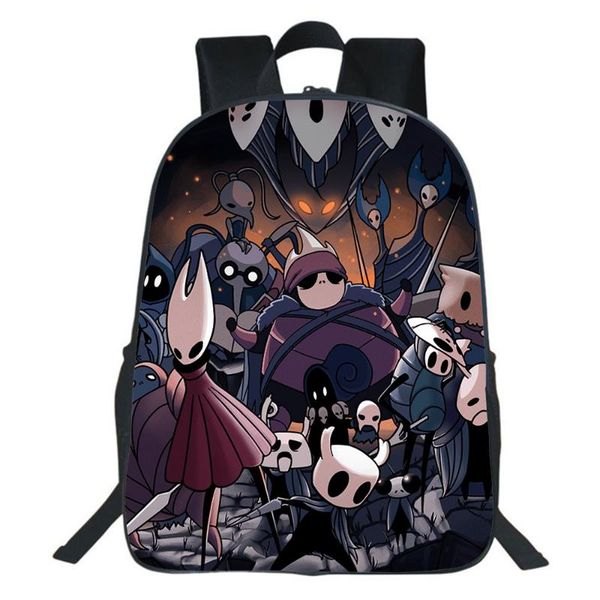 

backpack game hollow knight kindergarten cartoon school bag teens girl storage travel bags mochila 12 inches