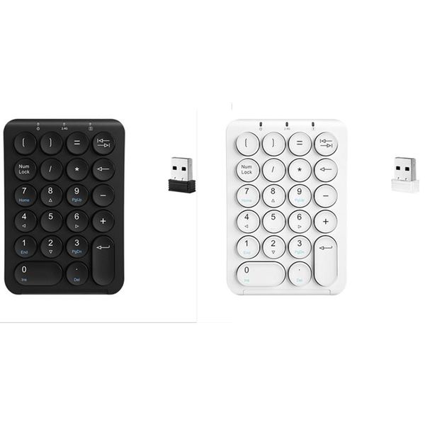 

b.o.w portable slim mini number pad,22 keys 2.4ghz wireless usb numeric keypad keyboard for lapdeskpc keyboards