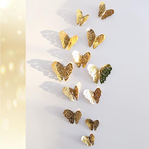 

wall stickers vooye 13d butterfly headboard living decorations tv background