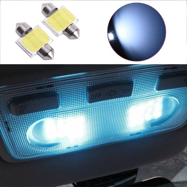 

emergency lights led car bulb interior reading light led-bulbs roof lamp 31mm cob auto styling white bulbs
