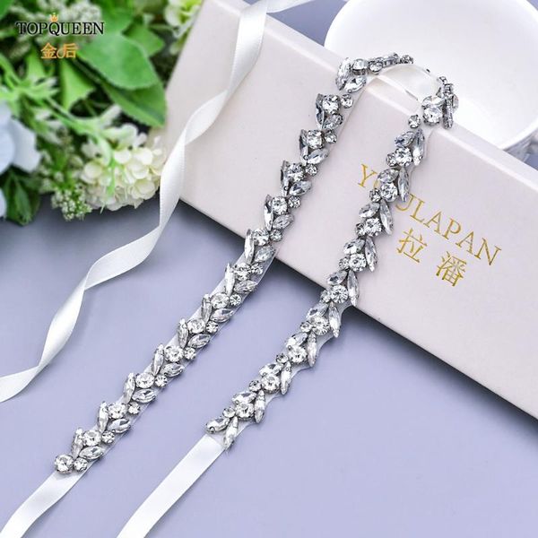 

wedding sashes ueen s468 fine rhinestone belt, all-match ladies decorative skirt belt, White