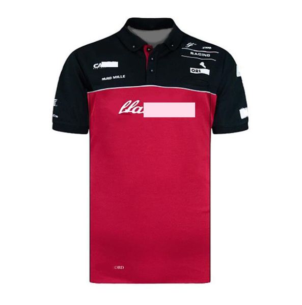 

2021 f1 formula one racing suit lapel polot shirt car team overalls