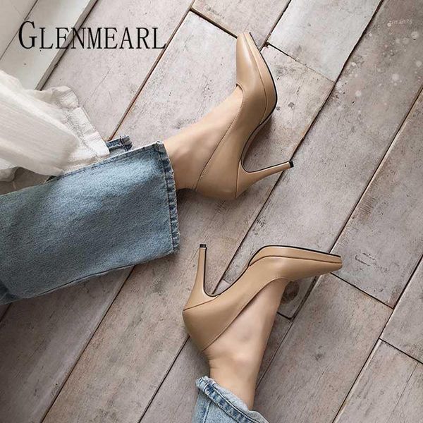 

dress shoes women high heels spring woman pumps party working pointed toe plus size office ladies female1, Black