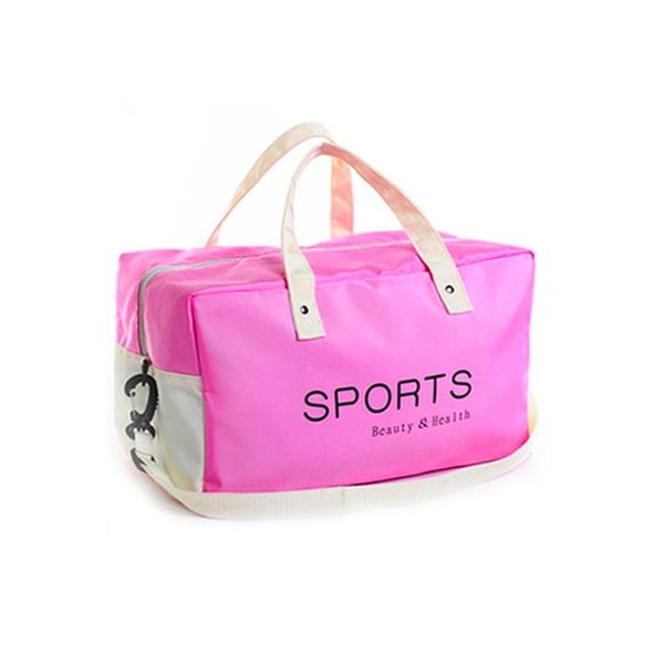 

duffel bags fashion pink travel bag lovers waterproof wet and dry separation weekend double layer overnight women totes