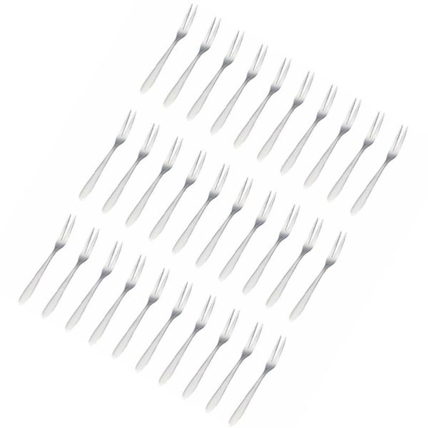 

pcs two prongs fruit forks practical appetizer fork stainless steel tableware