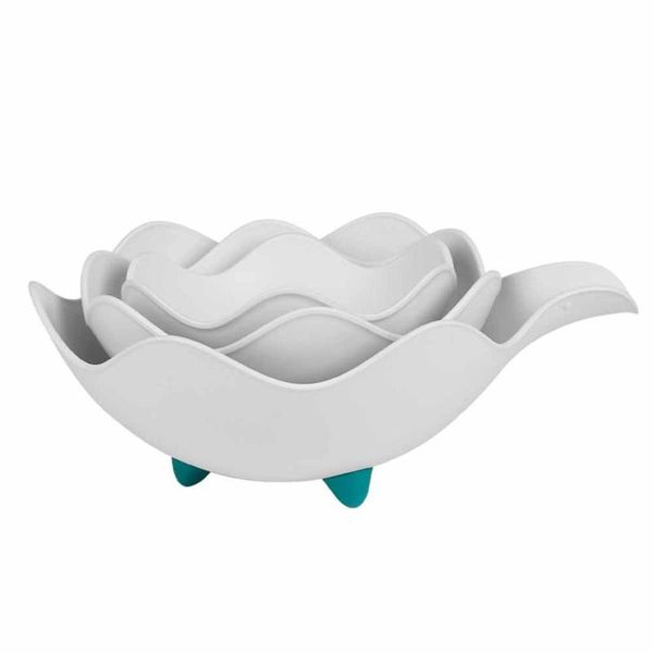 

dishes & plates 3 pcs fruit tray creative multifunctional candy snack serving for living room kitchen home coffee table decor