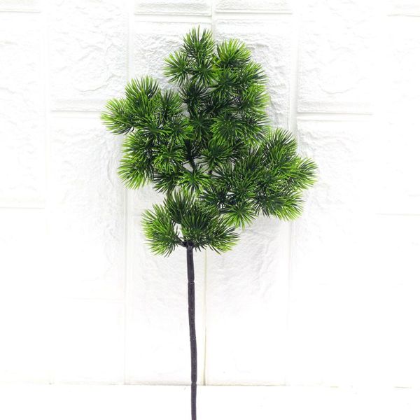 

decorative flowers & wreaths artificial pine branches christmas green plants diy fake needles living room wardrobe balcony garden decoration