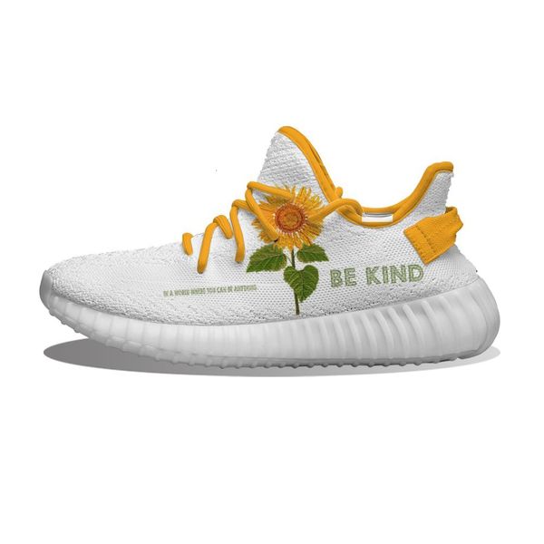 

diy custom sunflower be kind running sho mh printed mens womens trainers outdoor sports sneakers
