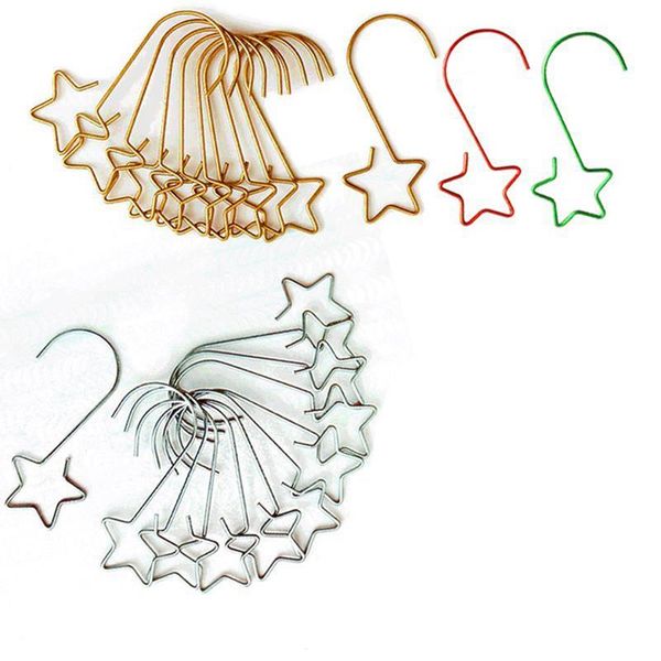 

hooks & rails christmas wreath for tree hanging pendant ornament metal star decorations hook xmas home decor