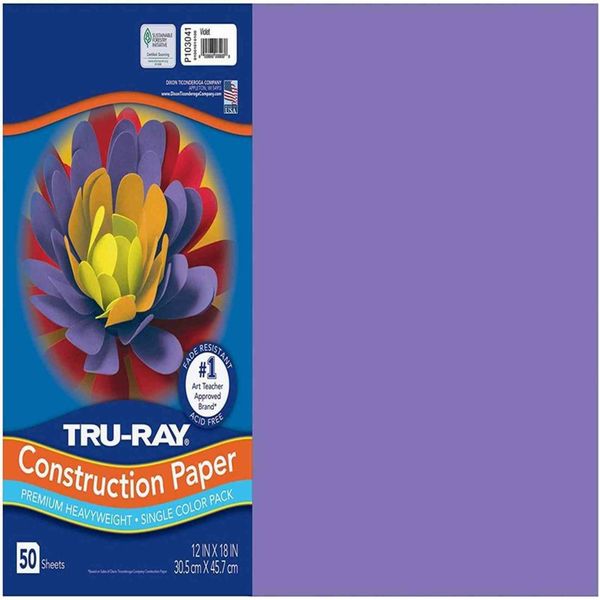 

tru ray heavy construction paper, burgundy, 30.48 cm x 45.72 cm, 50 sheetsaq7g